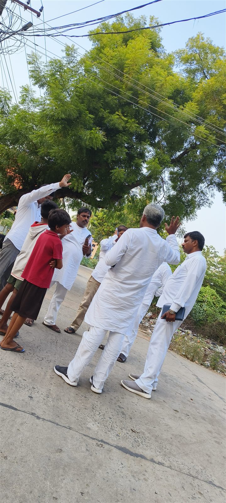 Sharing gospel tracts, hope, and prayer with individuals in the community